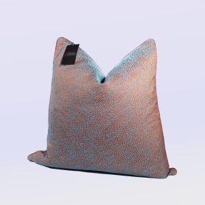 Aqua Orange - 24" Square Luxury Collection Pillow Case w/Hidden Zipper (insert not included)