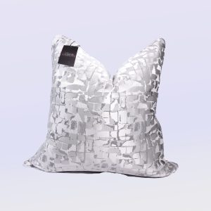 Chrome Diamonds - 24" Square Luxury Collection Pillow Case w/Hidden Zipper (insert not included)