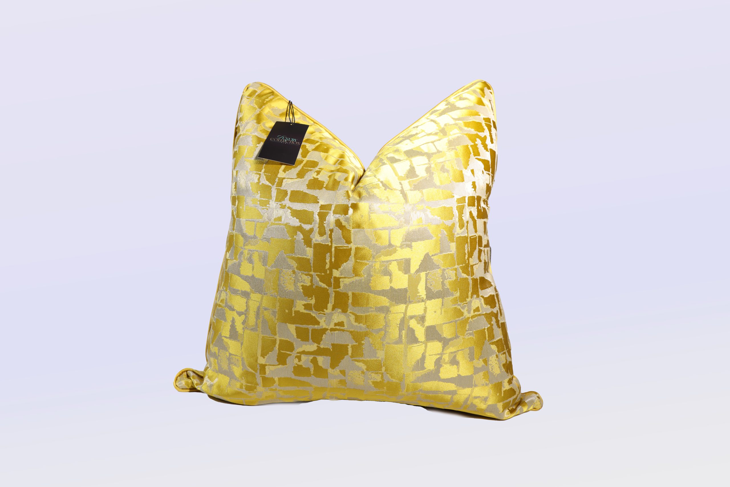 Diamond Yellow - 24" Square Luxury Collection Pillow Case w/Hidden Zipper (insert not included)