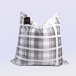 Dym Gray - 24" Square Luxury Collection Pillow Case w/Hidden Zipper (insert not included)