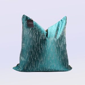 Emerald Rain Drops - 24" Square Luxury Collection Pillow Case w/Hidden Zipper (insert not included)