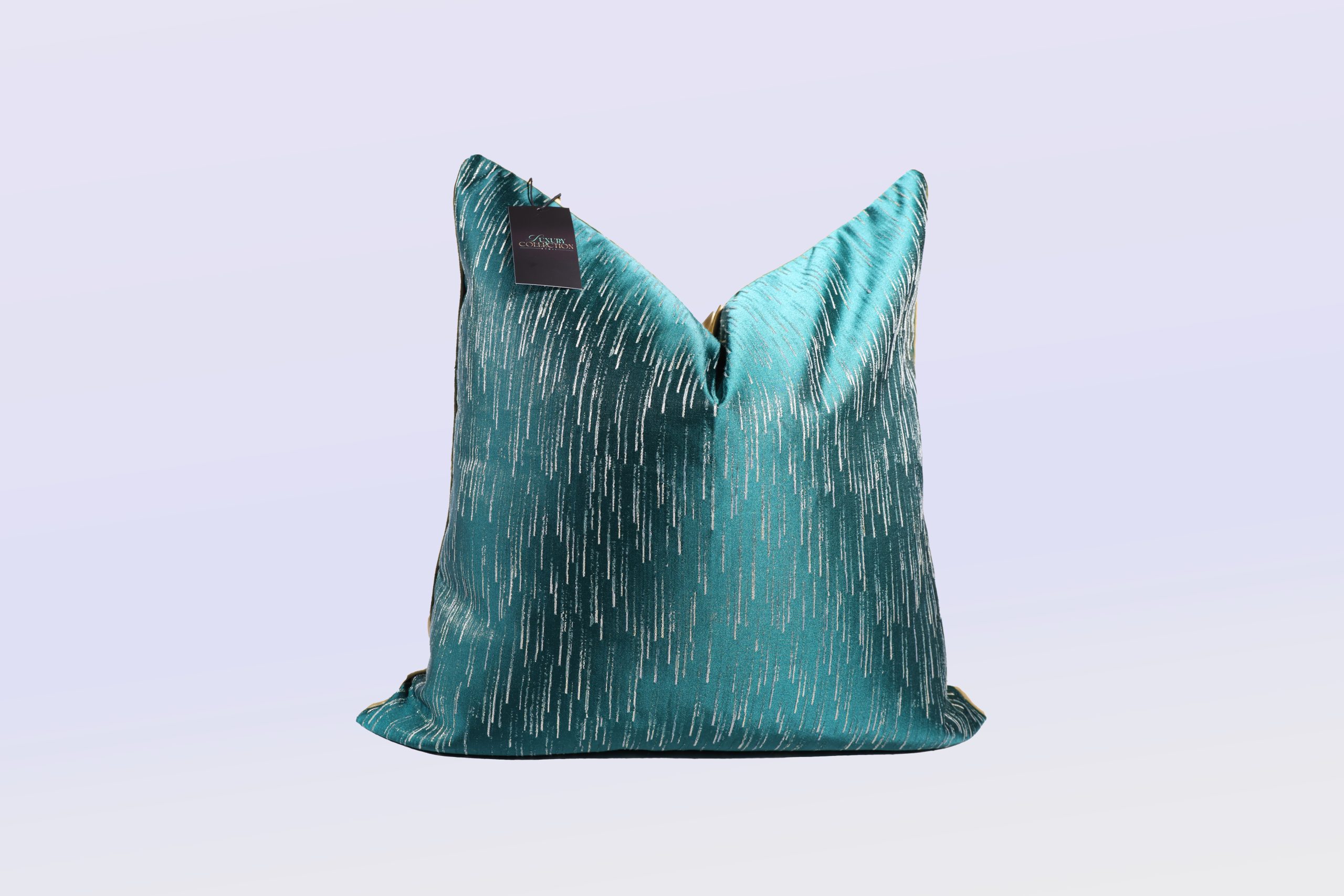 Emerald Rain Drops - 24" Square Luxury Collection Pillow Case w/Hidden Zipper (insert not included)