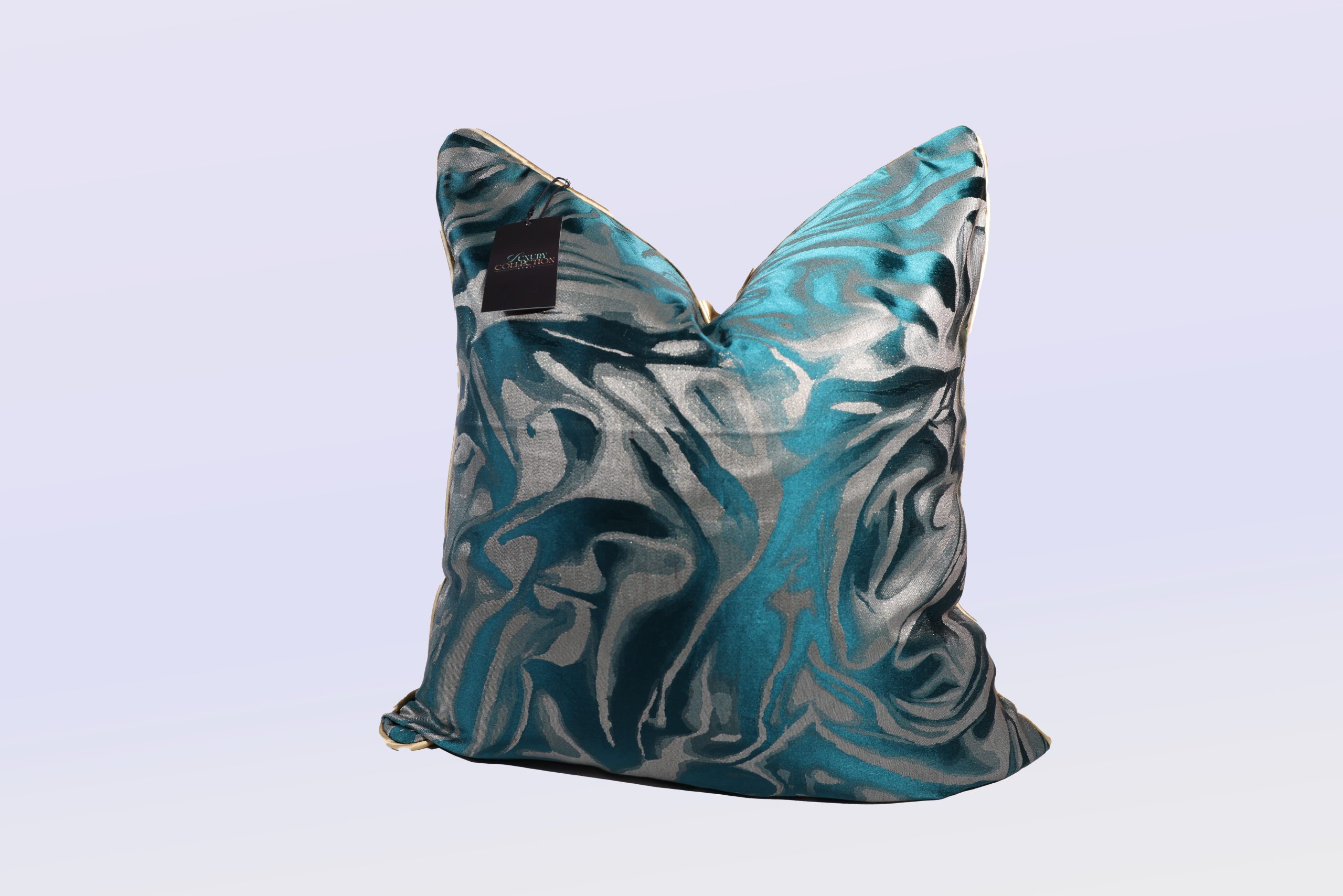 Emerald Waves - 24" Square Luxury Collection Pillow Case w/Hidden Zipper (insert not included)