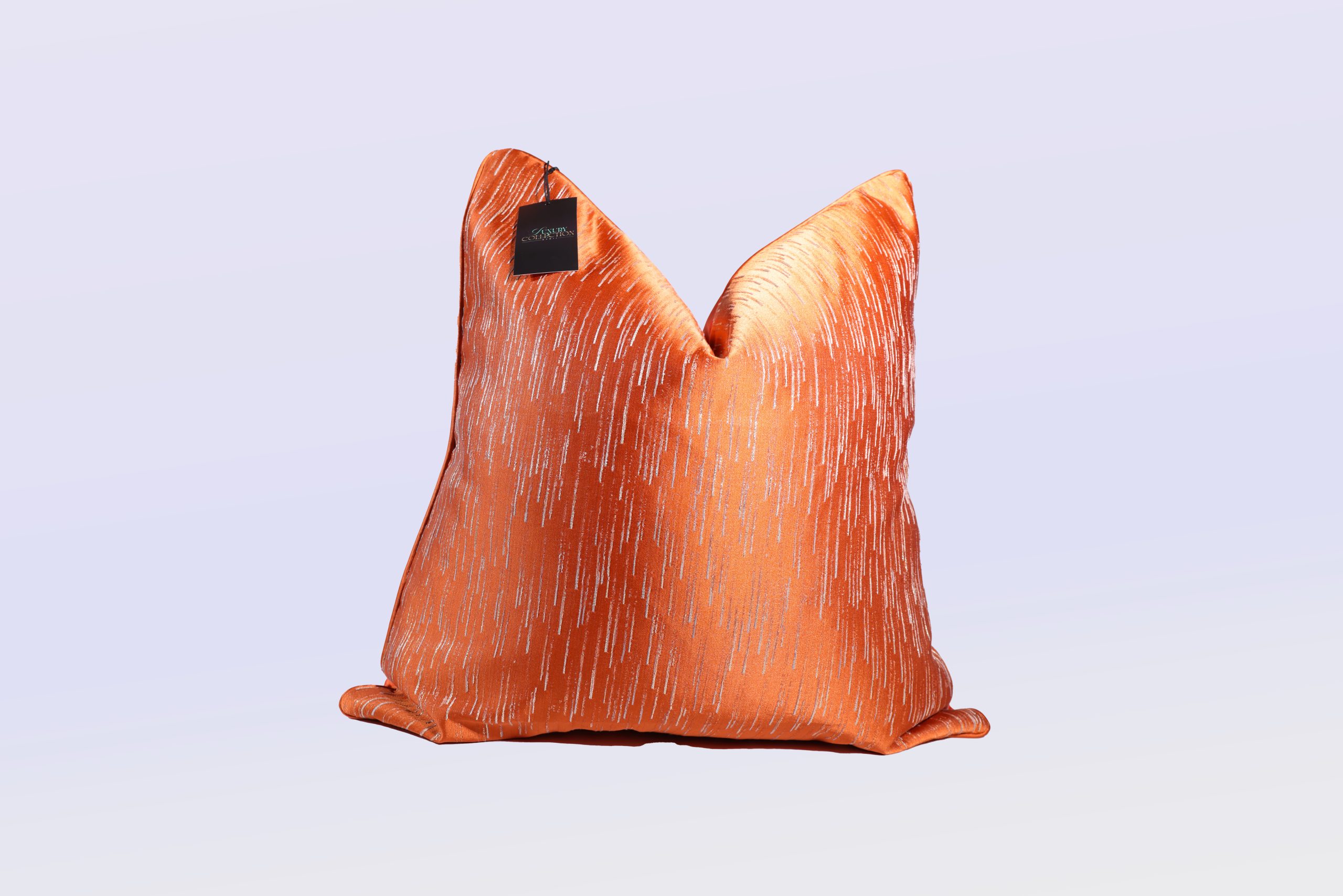 Golden Orange - 24" Square Luxury Collection Pillow Case w/Hidden Zipper (insert not included)