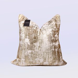 Golden White - 24" Square Luxury Collection Pillow Case w/Hidden Zipper (insert not included)