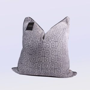 Gray Fyndee - 24" Square Luxury Collection Pillow Case w/Hidden Zipper (insert not included)