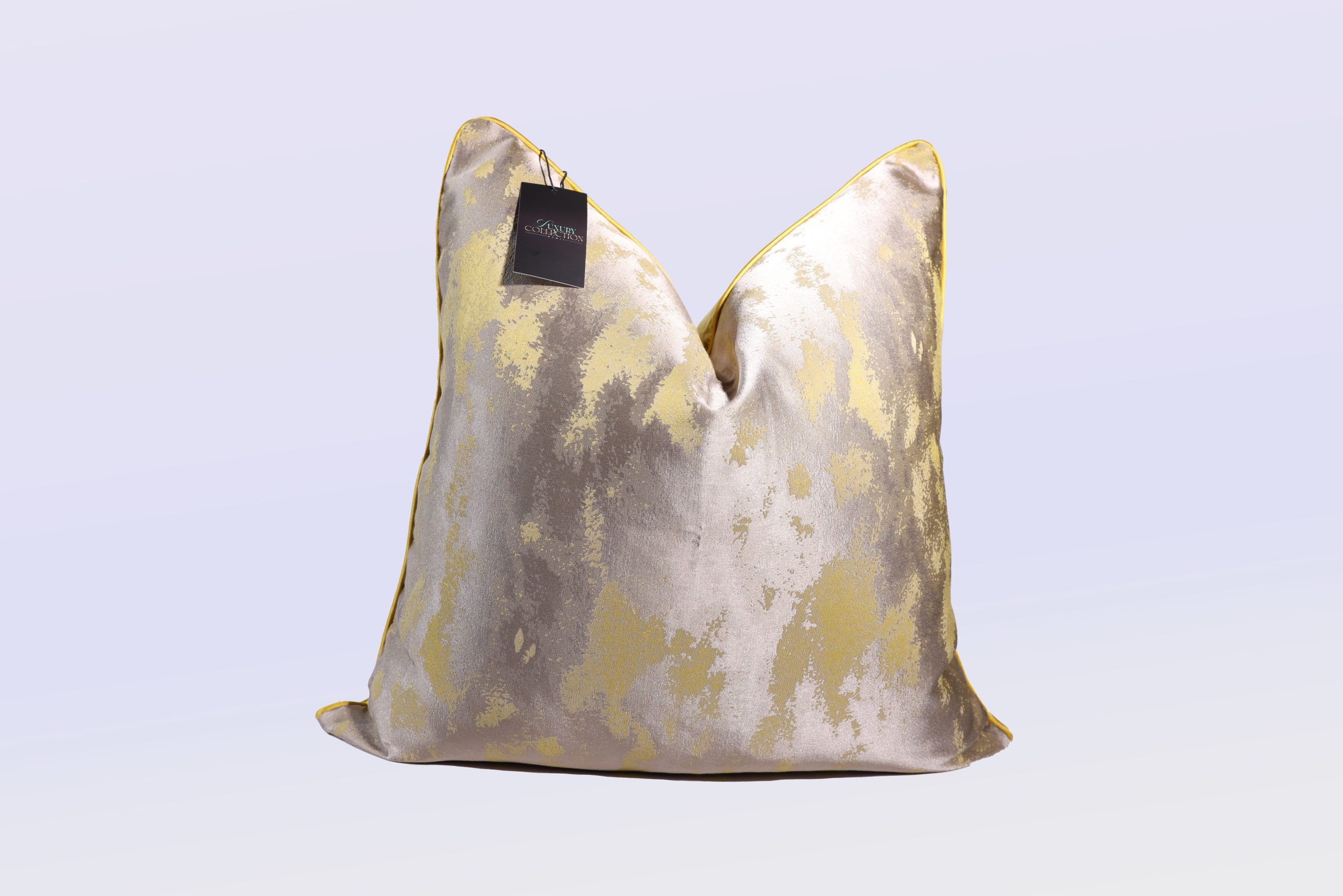 Grayish Yellow - 24" Square Luxury Collection Pillow Case w/Hidden Zipper (insert not included)