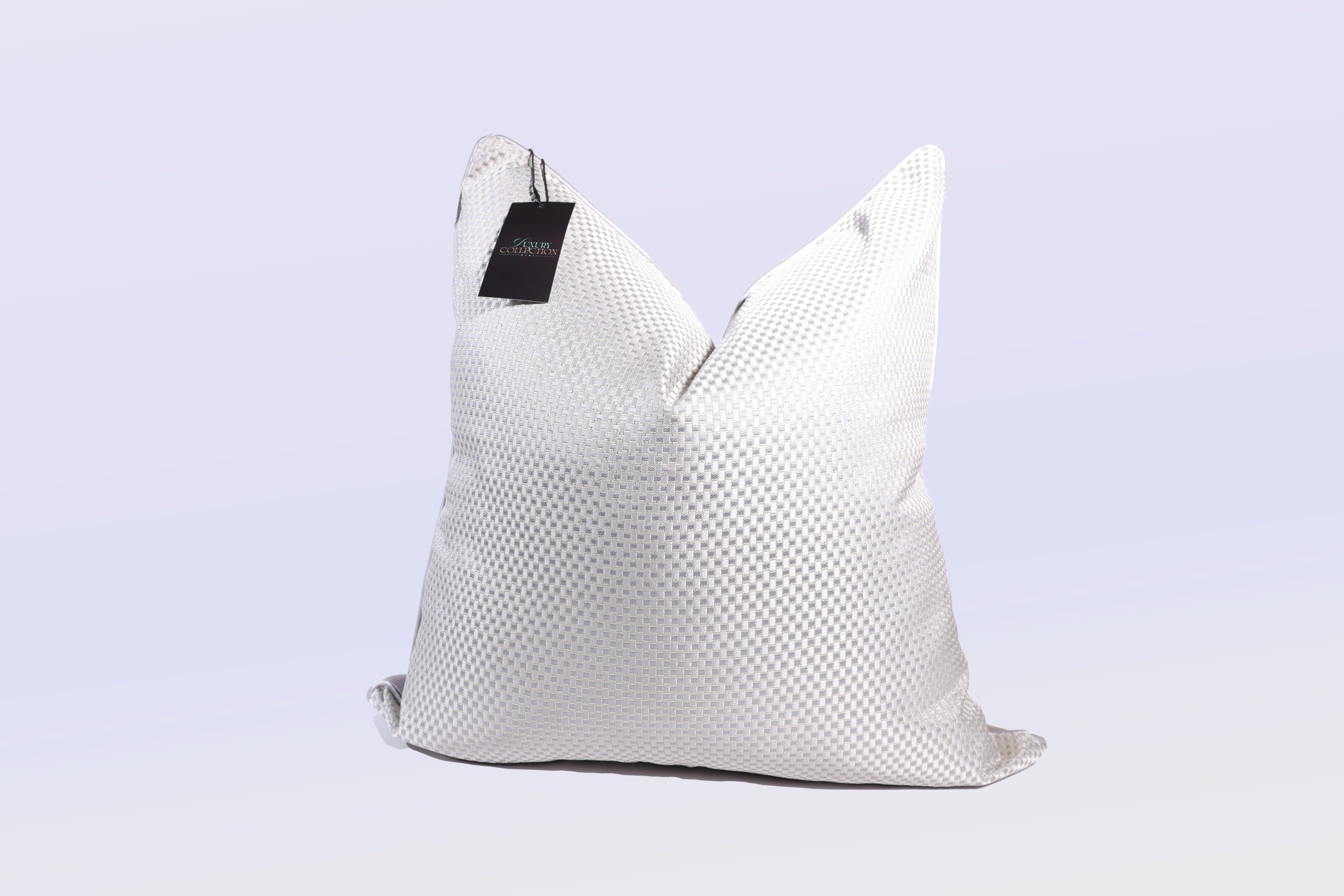 White Dots - 24" Square Luxury Collection Pillow Case w/Hidden Zipper (insert not included)